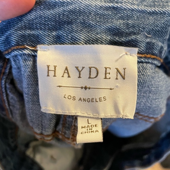 Jean skirt. High rise with asymmetrical button up detail - Picture 4 of 4